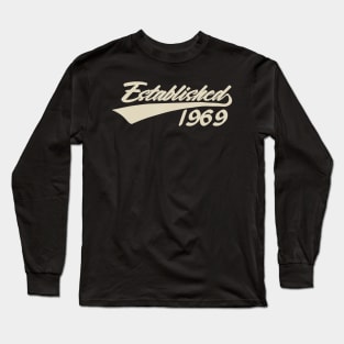 Established 1969 Funny Retro 51st Birthday Gift Men Women T-Shirt Long Sleeve T-Shirt